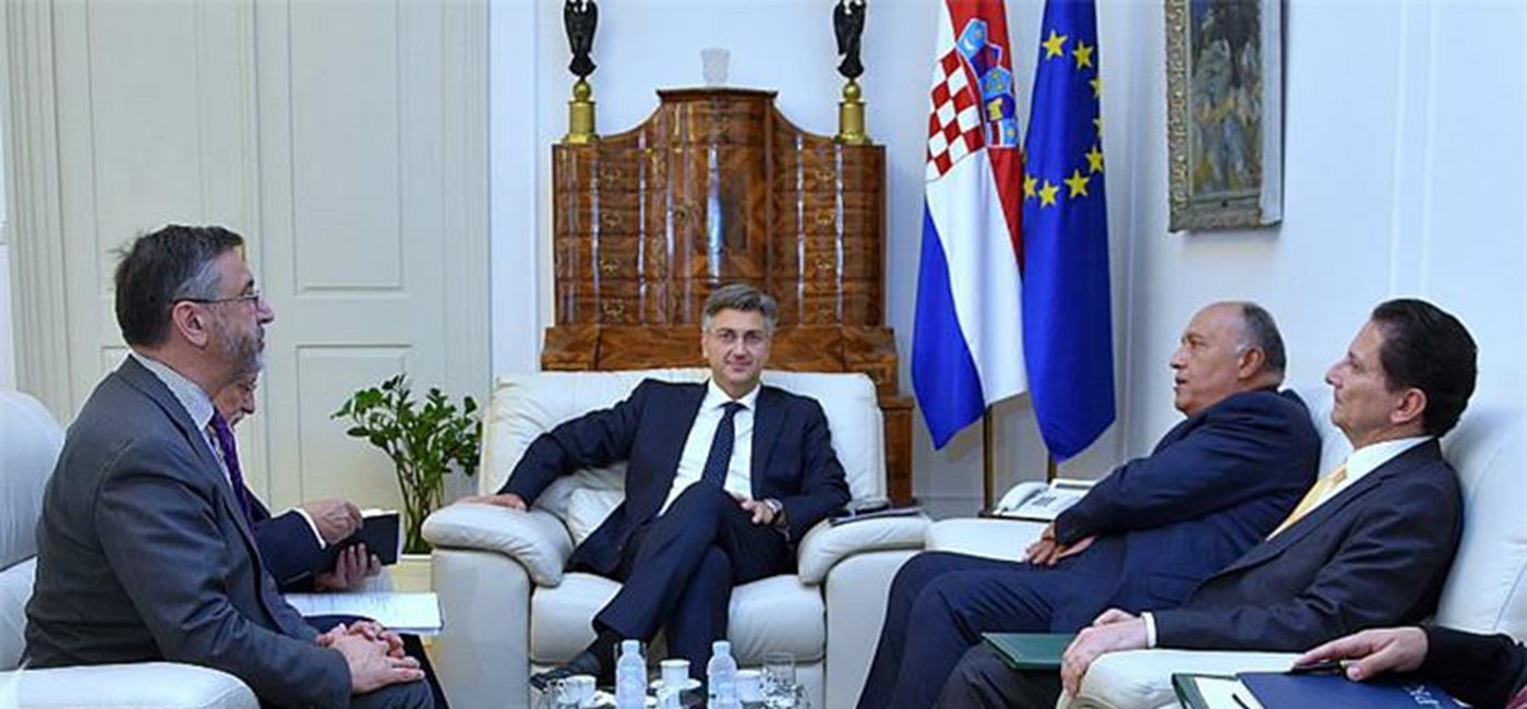 Predsjednik Vlade primio ministra vanjskih poslova Egipta